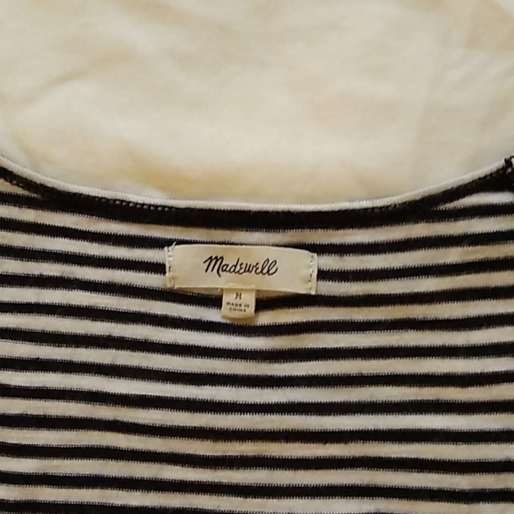 Madewell Striped Anthem scoop tank